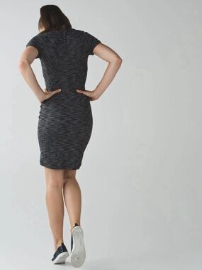 Lululemon &go Where To Dress Heathered Black Size 8